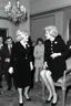 Placeholder: Carol Channing meets Jackie Kennedy.
