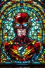 Placeholder: The Flash stained glass