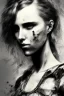 Placeholder: Danish singer MØ face,Abstract Yoji Shinkawa,