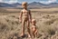 Placeholder: Naked plastic boy dolls that are all over the plains and hills. like oil painting