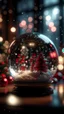 Placeholder: xmas wedding inside a floating Crystal ball, shot on Hasselblad h6d-400c, zeiss prime lens, bokeh like f/0.8, tilt-shift lens 8k, high detail, smooth render, down-light, unreal engine, prize winning