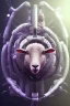 Placeholder: sheep brain cyborg, matrix style