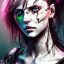 Placeholder: Style Yoji Shinkawa, cyberpunk, Singer Danish MØ face,