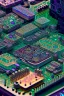 Placeholder: microscopic community living on a circuitboard:: hyperrealisitc circuitboard:: 8k