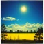 Placeholder: Fotografia di una superficie piatta di colore azzurro zucchero e giallo, paranoic, obsessive, nightmare, sole, nuvole, trees, hasselblad h6d400c --ar 85:128 --v 6, Hiroshi Nagai style, Max Ernst style, Egon Schiele style