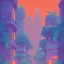 Placeholder: tropical city, latino, plants, streets, risograph, flat design, 2 colors