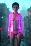 Placeholder: Ultra Realistic image, young brunette blonde woman, waist up portrait, small stature, small chest, yakuza full body tattoo, transparent latex coat, pink panties, rain, fog, hot, dark, leds, neon, cyberpunk, vibrant color, highly detailed, art stations, concept art, smooth, unreal engine 5, god rays, ray tracing, RTX, lumen lighting, ultra detail, volumetric lighting.