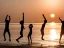 Placeholder: children jumping in water on the Indian beach capture them against the sun and make an art silhouette, hyper details, real sharp, 8k, well detailed, well shaped