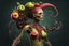 Placeholder: an extremely fertile, parasite-ridden woman. fruit, fertile brood 8k deformed human form, conspicuous, artful, digital art trending on artstation 8k high resolution