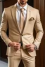 Placeholder: McKenzie Washer in a beige suit.