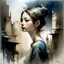 Placeholder: girl Fiona Staples Thomas Wells Schaller Contemporary art