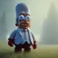 Placeholder: Full body, 3d render, homer simpson 1800's men style, 1800's hair style, 1800's men clothes style, hyper realistic, octane render, unreal engine 5, 8k, palace background, uhd