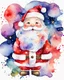 Placeholder: Cute Santa Claus watercolor sublimation