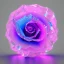 Placeholder: transparent multicolor crystal rose