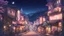 Placeholder: Beautiful anime town at night, cartoon, anime, lofi, pastel, cinematic, nostalgic, town