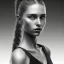 Placeholder: #Digital 2D #Fantasy #Illustration #Portraits #portrait #semirealism #semirealistic #semirealisticportrait #illustration #gulakova-viktoria #monocromatic #monochrome #monocrome art #monochrome portrait #black and white #girl #ponytail #look