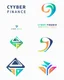 Placeholder: Cyber Finance logo Simple, easy and beautiful logo