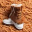 Placeholder: spaghetti bolognese-lined fur boots