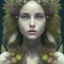 Placeholder: Portrait of beautiful girl, plant, metal, feathers, Dryad, fae, sidhe, ominous, nature, plants, wildflower, facepaint, dnd character portrait, intricate, oil on canvas, masterpiece, expert, insanely detailed, 4k resolution, retroanime style, cute big circular reflective eyes, cinematic smooth, intricate detail , soft smooth lighting, soft pastel colors, painted Renaissance style,bokeh,macro lens, 800mm lens