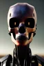 Placeholder: Beautiful portrait of african robot, post-apocalypse skull in a cyberpunk city, sci-fi fantasy style, 8k,dark