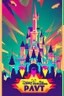 Placeholder: nostalgic Blast from the Past rave party poster cheerfull disney abstract