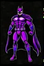 Placeholder: black and purple color super hero