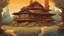 Placeholder: surreal glimpse into other universe, house by frank lloyd wright, summer morning, very coherent and colorful high contrast, art by!!!! gediminas pranckevicius!!!!, geof darrow, floralpunk screen printing woodblock, dark shadows, hard lighting, stipple brush technique,