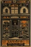 Placeholder: Vintage store front poster, Hallowee