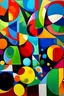 Placeholder: abstract biggest SHAPES acrylic painting