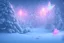 Placeholder: opening to the soft pink and blue crystal rise of snow and butterflies