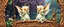 Placeholder: sacred geometry embroidered patterns, two totally symmetric fluffy angel gremlin slug nice cheerleader singing on ornate carved magical sceptre bridge in garden , full body portrait strong aura, oil painting and air brush, in swing net