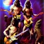 Placeholder: art by frank frazetta, kurt cobain plays a guitar for a crocodile, courtney love breasts, nips