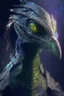 Placeholder: Bird lizard humanoid alien fused ,realistic, intriacte detail, sci-fi fantasy style, volumetric lighting, particales,highly detailed,cinamatic, deep colours