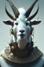 Placeholder: award winning portrait of a male anthropomorphic goat long black hair. character design by cory loftis, fenghua zhong, ryohei hase, ismail inceoglu and ruan jia. unreal engine 5, artistic lighting, highly detailed, photorealistic, fantasy