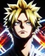 Placeholder: Detailed anime portrait of bakugo from my hero academia, gold hair and golden eyes, black suit, intricate details, full body portrait, keep head in frame, slight smile, black Japanese motif, concept art, highly detailed, digital painting, concept art, sharp focus, illustration, art by Yoji Shinkawa, WLOP and greg rutkowski and alphonse mucha and artgerm and yanjun Chen and Junji ito and Makoto Shinkai, HDR, octane render