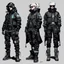 Placeholder: Cyberpunk techwear rough concepts by Andy Warhol