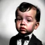 Placeholder: Alfred Hitchcock toddler, full body, dramatic lighting, hyper realistic