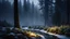 Placeholder: fir forrest scenery, heavy mist,,creek,forest,christmas ,tree,fireflies,night,snow,fir tree,high-quality photograph,photorealistic, shot on Hasselblad h6d-400c, zeiss prime lens, bokeh like f/0.8, tilt-shift lens 8k, high detail, smooth render, unreal engine 5, cinema 4d, HDR, dust effect, vivid colors,night