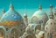 Placeholder: A surreal town with arches and domes by artist "Ian Miller" by artist "Alex Gross" by artist "photokinetic"