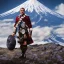 Placeholder: Sean Connery in a kilt in front of Mt. Fuji