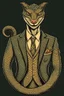 Placeholder: Mythical serpent dressed in a suit