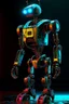 Placeholder: robot , neon, techno, cyber. biped