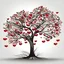 Placeholder: Tree with love branches ,vector illustrator