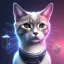 Placeholder: Gato DJ cyberpunk