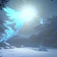 Placeholder: celestial, ice crystals, snow, icicles, reflections