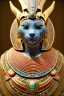 Placeholder: kente scene, Vibgyor Egyptian Cat, jewelry, realistic, thread, embroidery, octane render, high detail