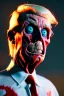 Placeholder: Ultra realistic image night, Donald trump zombie, zombie performance, skull, blood, torn arm, night, walking twisted, waist up view, the walking dead style, dark ambient, highly detailed, White House background, concept art, unreal engine 5, ray tracing, RTX, focal lighting, ultra detail, volumetric lighting, 3d, finely drawn, high definition, high resolution.