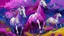 Placeholder: A magenta dominion with unicorns painted by Vincent van Gogh