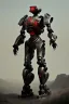 Placeholder: dark armor robot ai soldier mech dystopian scary gladiator predator monster