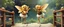 Placeholder: two totally symmetric dancing fluffy angel gremlin slug bumblebee nice cheerleader singing on bridge pointing down in garden , full body portrait T-pose strong aura, oil painting and air brush